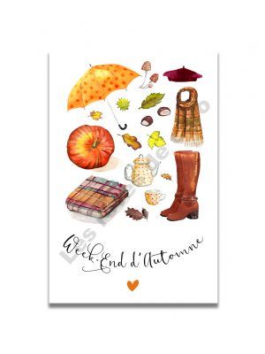 cartes-postales-week-end-automne-les-reves-de-caro