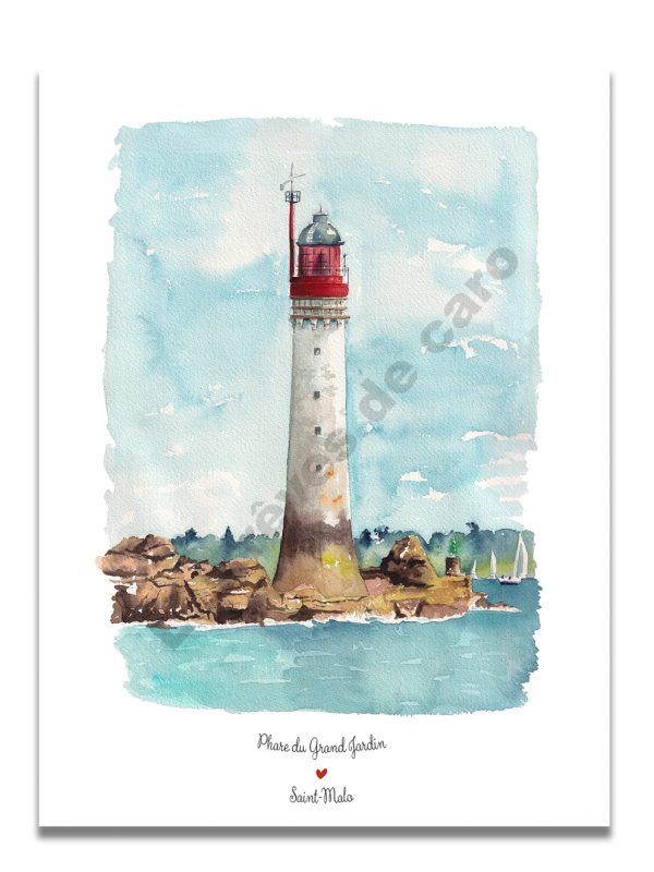 affiche-aquarelle-phare-grand-jardin-les-reves-de-caro