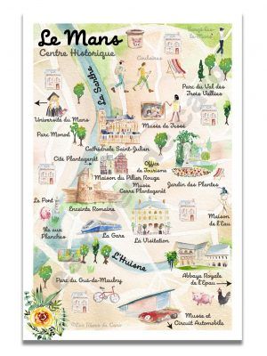 affiche-aquarelle-le-mans-plan-vertical-les-reves-de-caro
