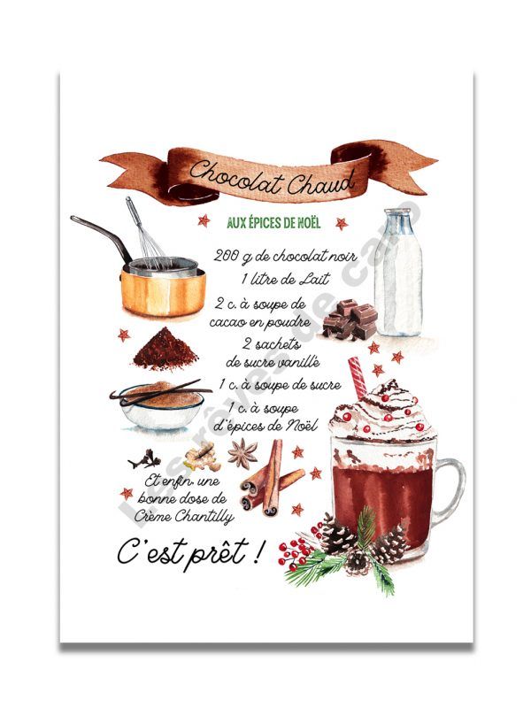 affiche-aquarelle-recette-chocolat-chaud-50-70-les-reves-de-caro