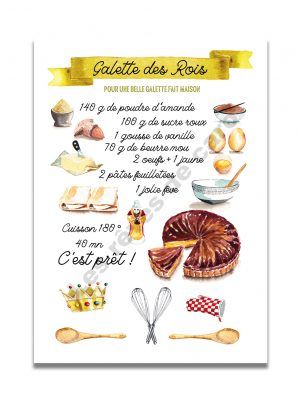 affiche-aquarelle-recette-galette-rois-50-70-les-reves-de-caro