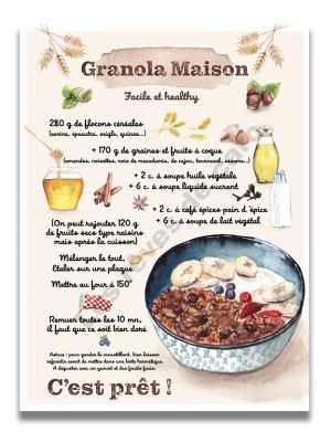 affiche-aquarelle-recette-granola-les-reves-de-caro