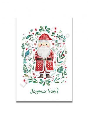 cartes-aquarelle-pere-noel-folk-les-reves-de-caro