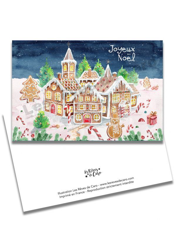 cartes-doubles-village-Noel-les-reves-de-caro