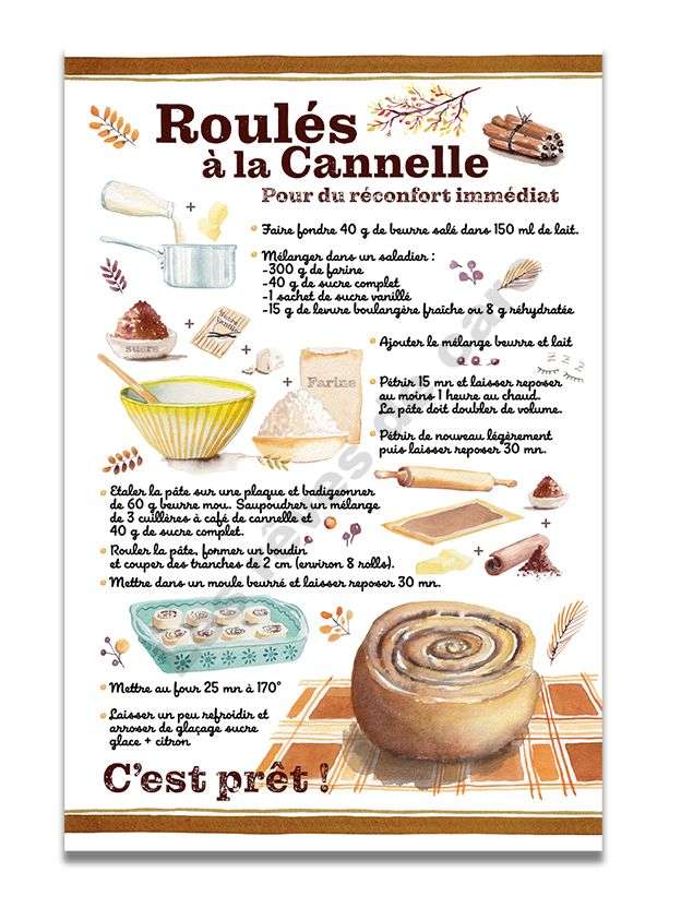affiche-aquarelle-roules-cannelle-les-reves-de-caro