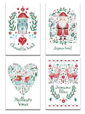 cartes-aquarelle-noel-folk-les-reves-de-caro